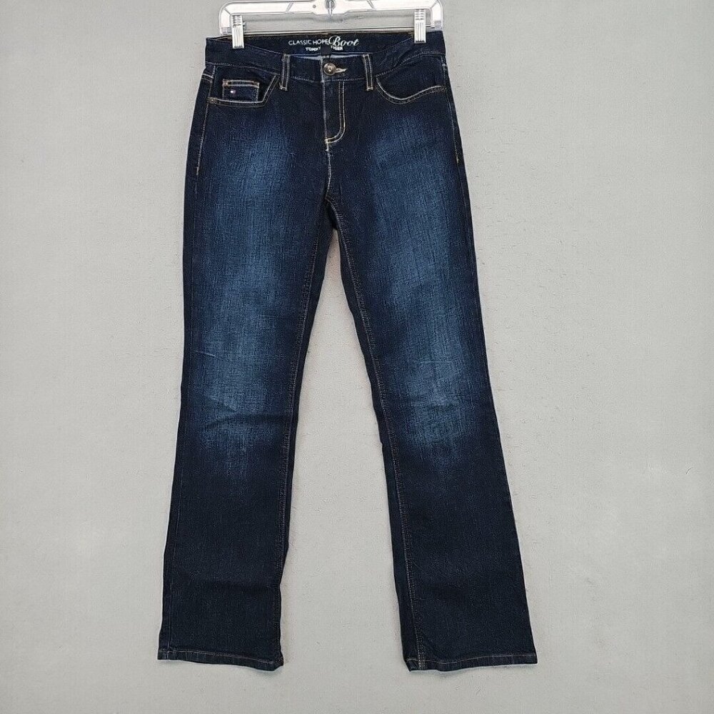 Tommy Hilfiger Classic Hope Bootcut Jeans Womens 4 Dark Blue Denim Western Chic